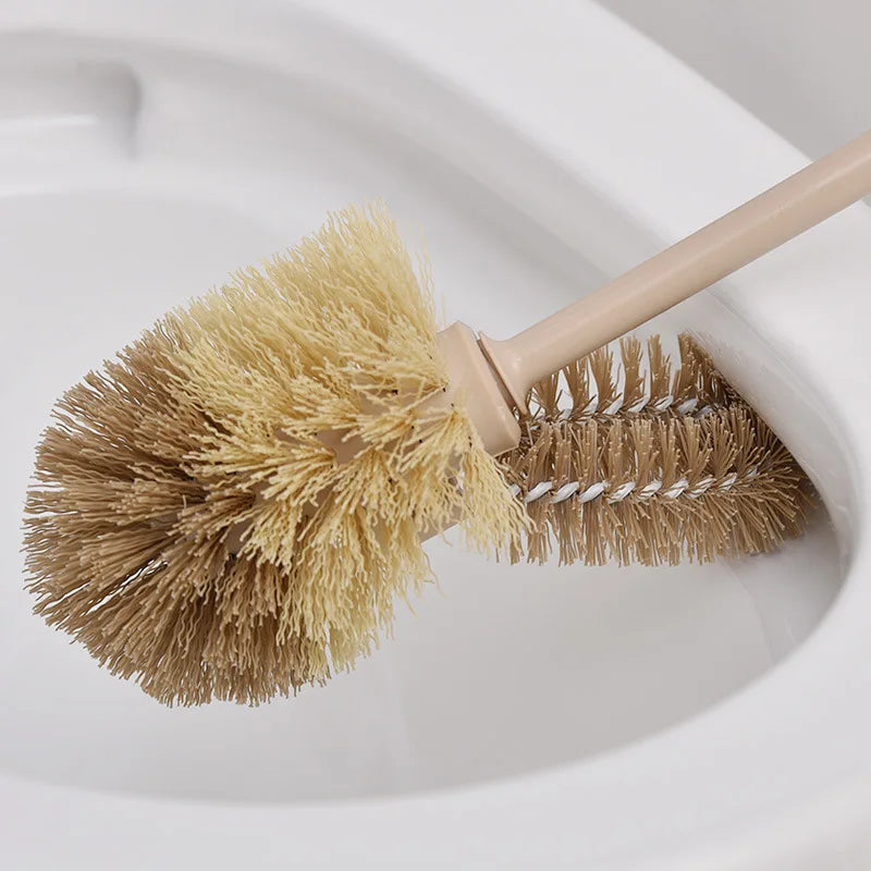 Durable Toilet Brush Long Handle Floor Stand Toilet Brush Holder Soft Bristle Cleaning Bathroom Tools Cleaning Tool