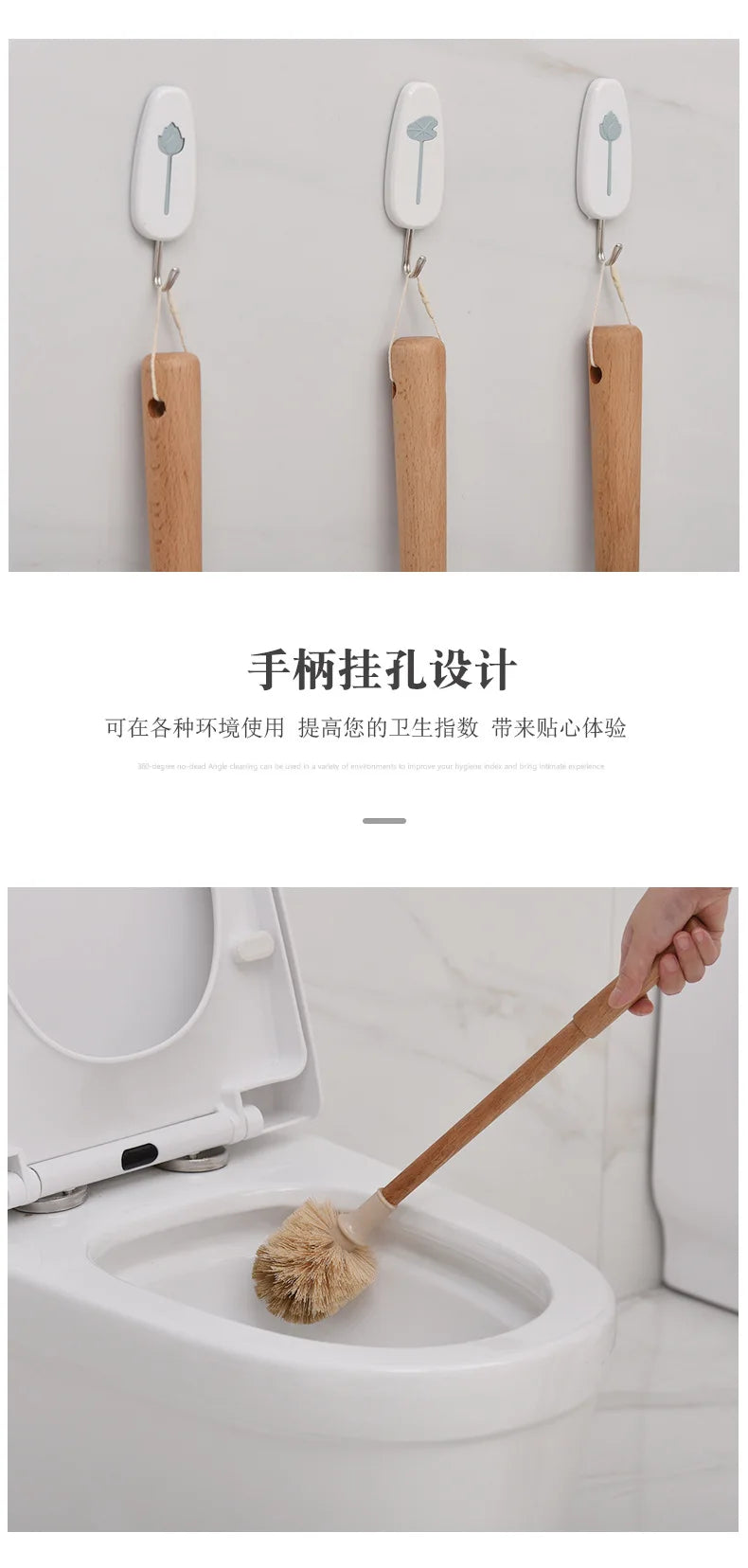 Durable Toilet Brush Long Handle Floor Stand Toilet Brush Holder Soft Bristle Cleaning Bathroom Tools Cleaning Tool