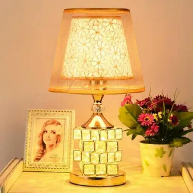 European Rubik's Cube Crystal Lamp Bedroom Bedside Household Simple, Modern, Warm, Romantic Inn Bedside Table Lamp