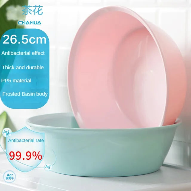 Extra Thick And Durable Plastic Basin: The Ultimate Antibacterial Washbasin for All Your Needs