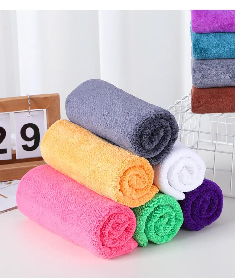 Fine fiber beauty salon towels, barber shop towels, bib towels, absorbent, soft, thickened dry hair towels,adult bathroom towels