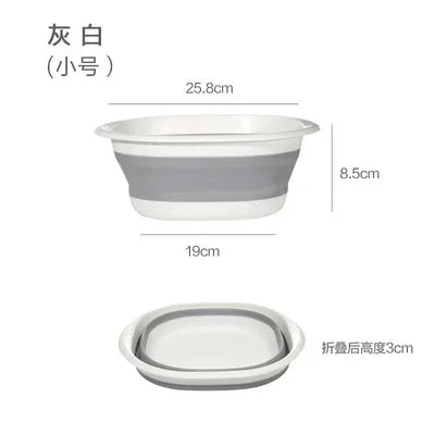 Folding Plastic Folding Basins Portable Wash Basins Laundry Tub Adult Baby Bath Basin Bathroom Kitchen Accessories Wash Basin