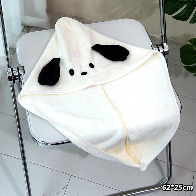 Kawaii Microfiber Hair Drying Towel Bathrobe Super Absorbent Shower Hair Towel Bathing Sauna Spa Body Wrap Bathroom Products