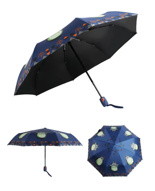 Kids Cartoon Automatic Umbrella Rain Children Windproof Ultralight Sun Rain Folding Umbrellas Gift Women Umbrellas Parasol