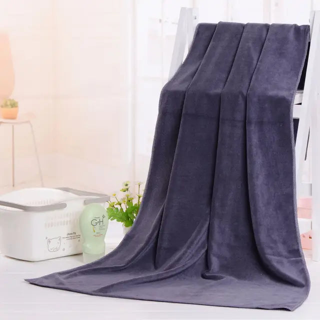 Microfiber Bath Dry Hair Towel Soft Thickened Household Car Cleaning Sports Towel Absorbent Barber Beauty Salons Towels