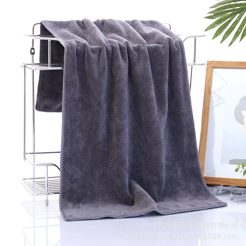 Microfiber Bath Dry Hair Towel Soft Thickened Household Car Cleaning Sports Towel Absorbent Barber Beauty Salons Towels