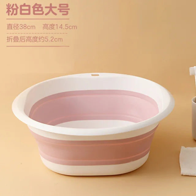 Plastic Foldable Basins Portable Wash Basins Folding Laundry Tub Adult Baby Bath Basin Bathroom Kitchen Accessories Wash Basin