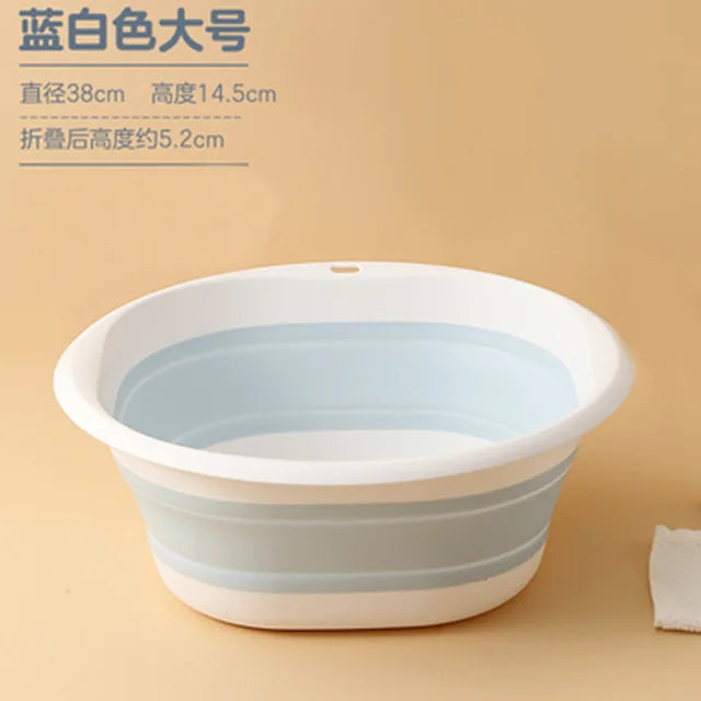 Plastic Foldable Basins Portable Wash Basins Folding Laundry Tub Adult Baby Bath Basin Bathroom Kitchen Accessories Wash Basin