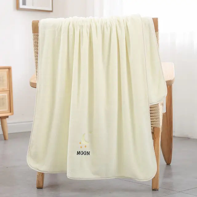 Plus-Sized Bath Towel Towel Set Cotton Absorbent Non-Lint Thickened Cute Washable Microfiber Hair Towel Wrap Beach Towel 70x140