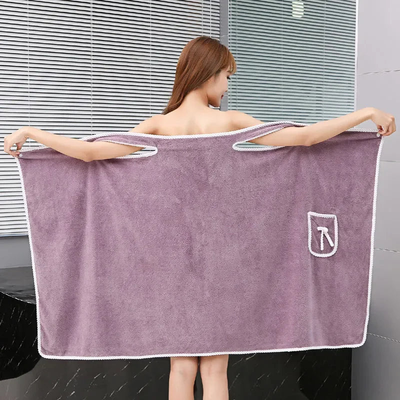 Quick Dryin Wearable Bath Towel Superfine Fiber Towels Soft and Absorbent Towel for Women Hotel Home Bathroom Clothes