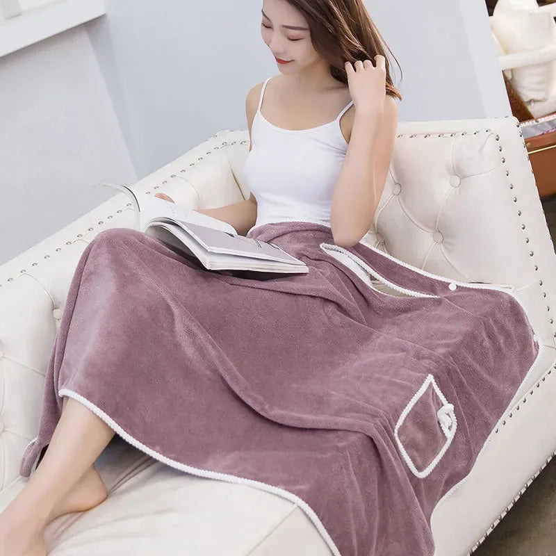 Quick Dryin Wearable Bath Towel Superfine Fiber Towels Soft and Absorbent Towel for Women Hotel Home Bathroom Clothes