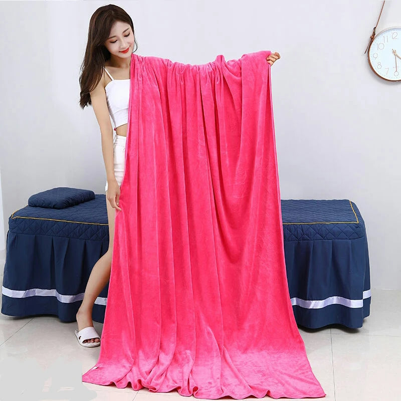 Soft Beauty Salon Steaming Bed Sheet Bath Towels for Adults Baths Towel Quick-dry Home Hotel Large Size Massage Beach Bathrobe