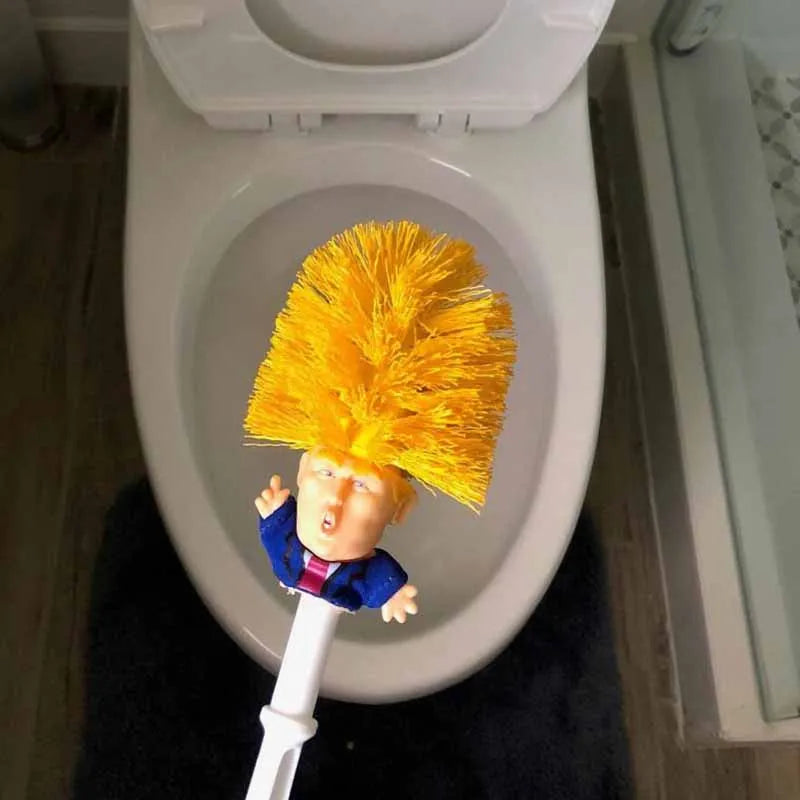 Toilet Brush Holders WC Borstel Emmanuel Macron Brosse ,Original Trump Toilet Brush, Make Toilet Great Again Commander In Crap