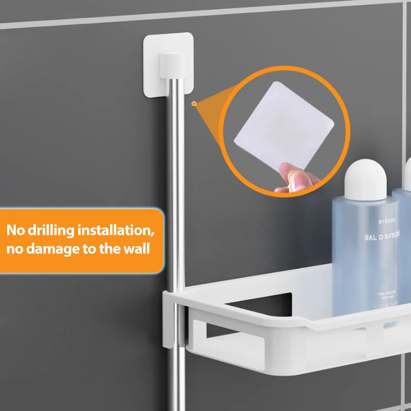 Toilet Rack,Shelf Above The Toilet Tank,Punch-free Multi-functional Storage Rack With Supporting Feet Bathroom Accessories