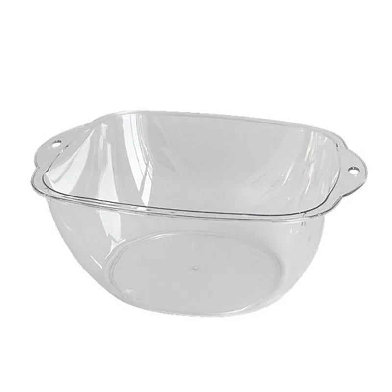 Transparent Acrylic Square Thickened Wash Basin Household Plastic Washbasin Ins Style Student Dormitory Lovely Washbowl