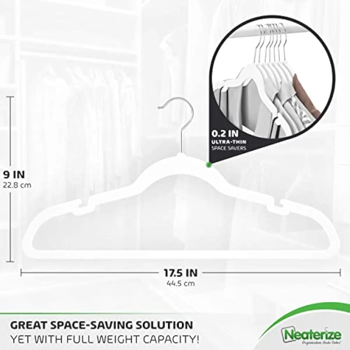 Velvet Clothes Hangers (20, 40, 60, 100 Packs) Heavy Duty Durable Coat and Clothes Hangers | Vibrant Color Hangers