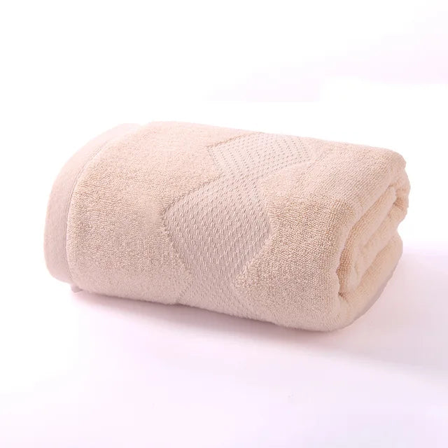 Women Men Soft 100 Cotton Face Bath Towel Set 70*140 34*74 Free Shipping