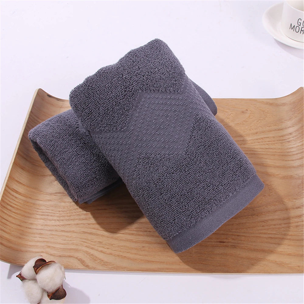 Women Men Soft 100 Cotton Face Bath Towel Set 70*140 34*74 Free Shipping