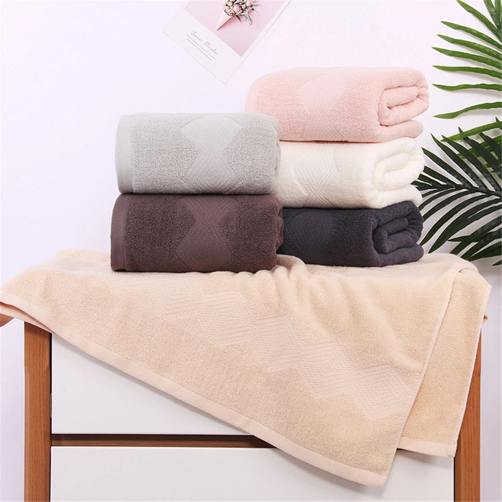 Women Men Soft 100 Cotton Face Bath Towel Set 70*140 34*74 Free Shipping