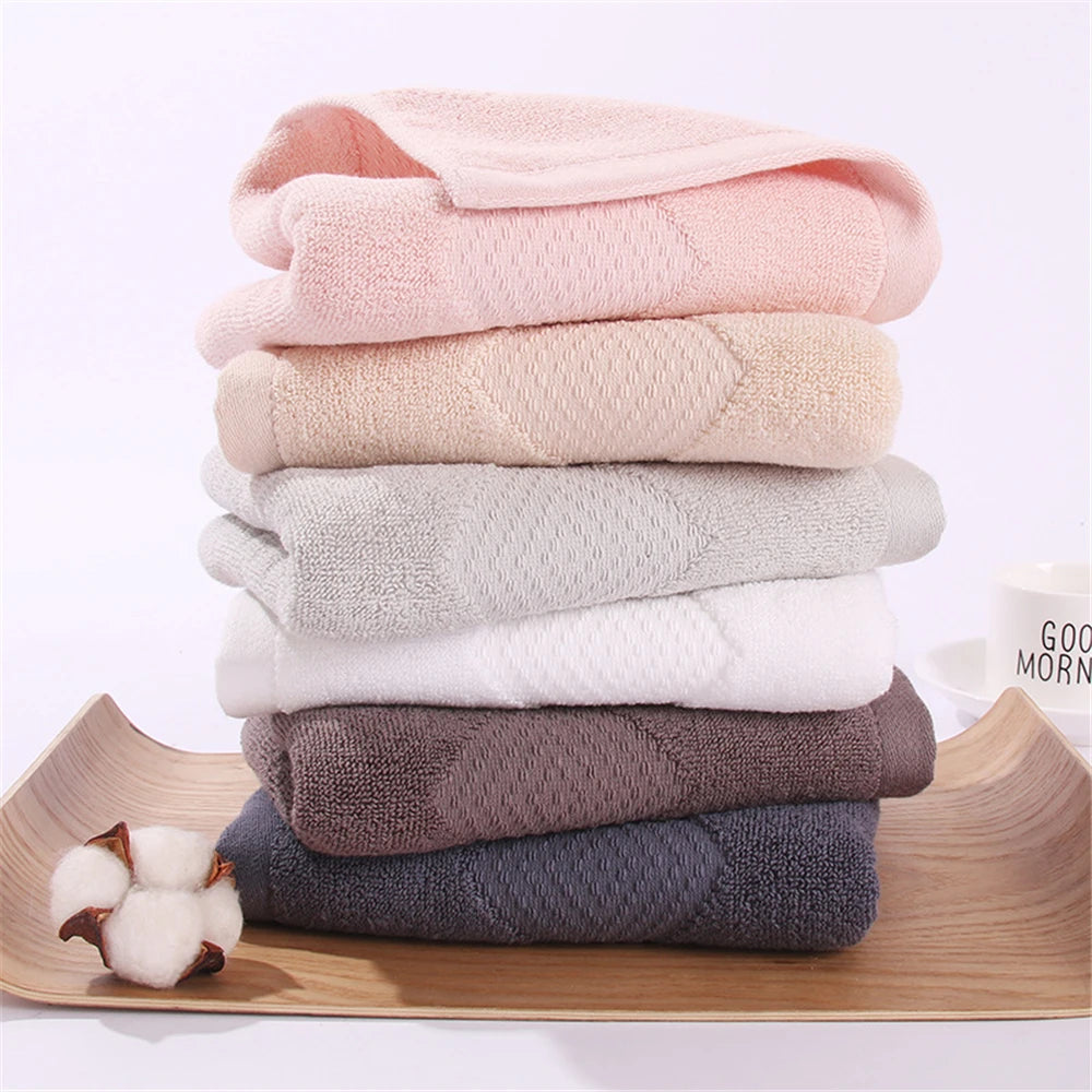 Women Men Soft 100 Cotton Face Bath Towel Set 70*140 34*74 Free Shipping