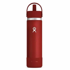 Hydro Flask 24 oz Wide Mouth with Flex Straw Lid - Lychee Red