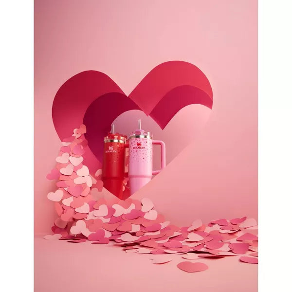 Stanley 30 oz Stainless Steel H2.0 Flowstate Quencher Tumbler - Valentine's Day